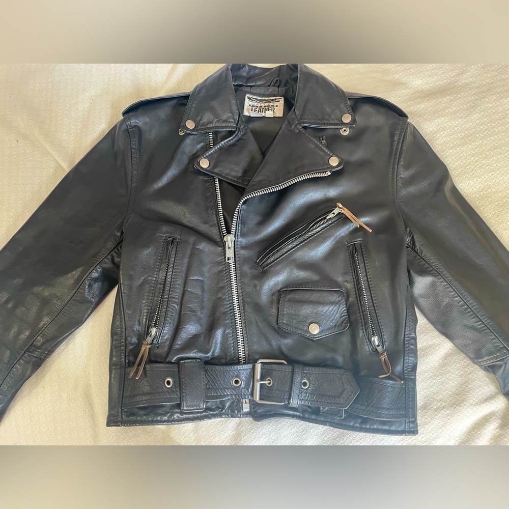 | Authentic REAL Leather Jacket! | “Dallas Premium Leather” | Made in USA |